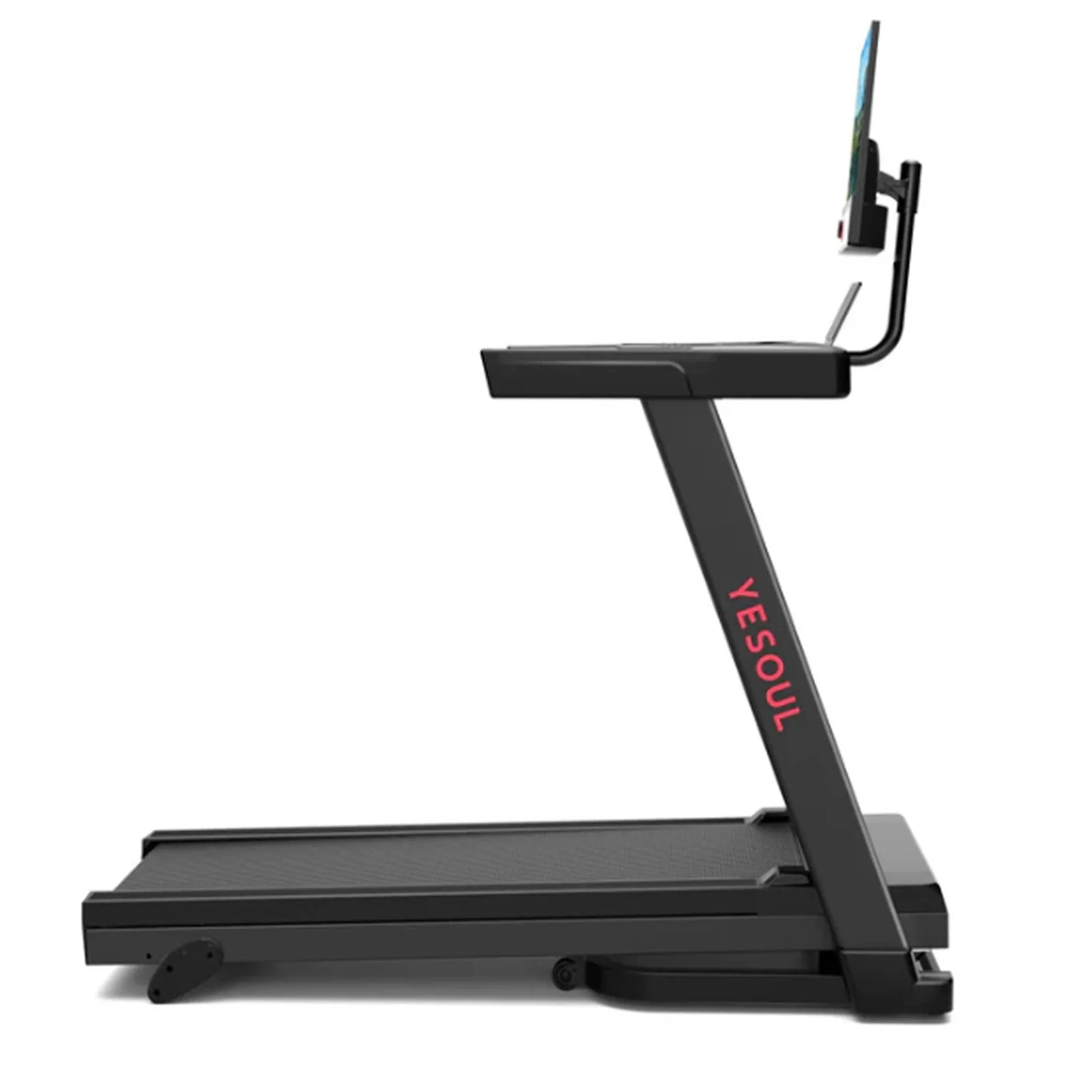 Yesoul T1M Plus Smart Folding Treadmill with 21.5 inch Touchscreen, Brushless Quiet Motor, 3-Level Incline, 9 Mph, App Sync & Space-Saving Design for - Image 2
