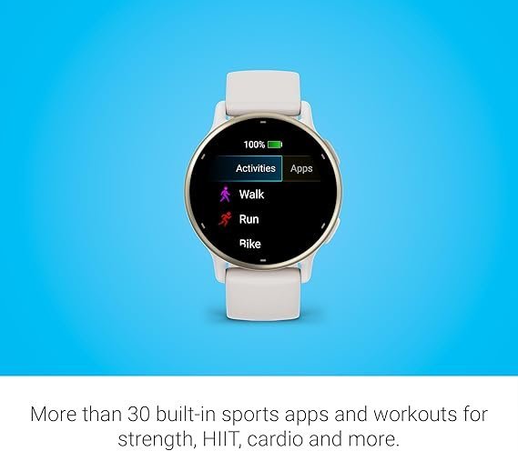 Garmin vĂvoactive 5, Health and Fitness GPS Smartwatch, AMOLED Display, Up to 11 Days of Battery, Ivory - Image 2