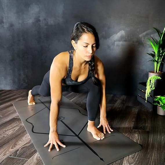 Liforme Original Yoga Mat – Free Yoga Bag Included - Patented Alignment System, Warrior-like Grip, Non-slip, Eco-friendly, sweat-resistant, long, wide, 4.2mm thick mat for comfort Visit the LIFORME Store - Image 2