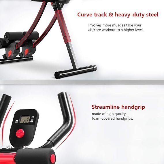 Fitlaya Fitness ab machine, ab workout equipment for home gym, Height Adjustable ab trainer, foldable fitness equipment. - Image 3