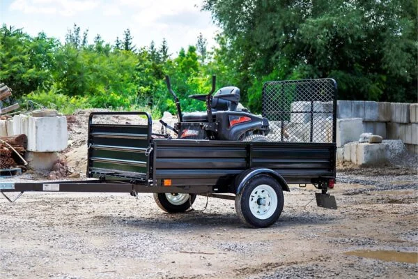 DK2 5-ft x 7-ft Steel Utility Trailer with Ramp Gate ( 1639-lb Capacity ) 2491711 - Image 2