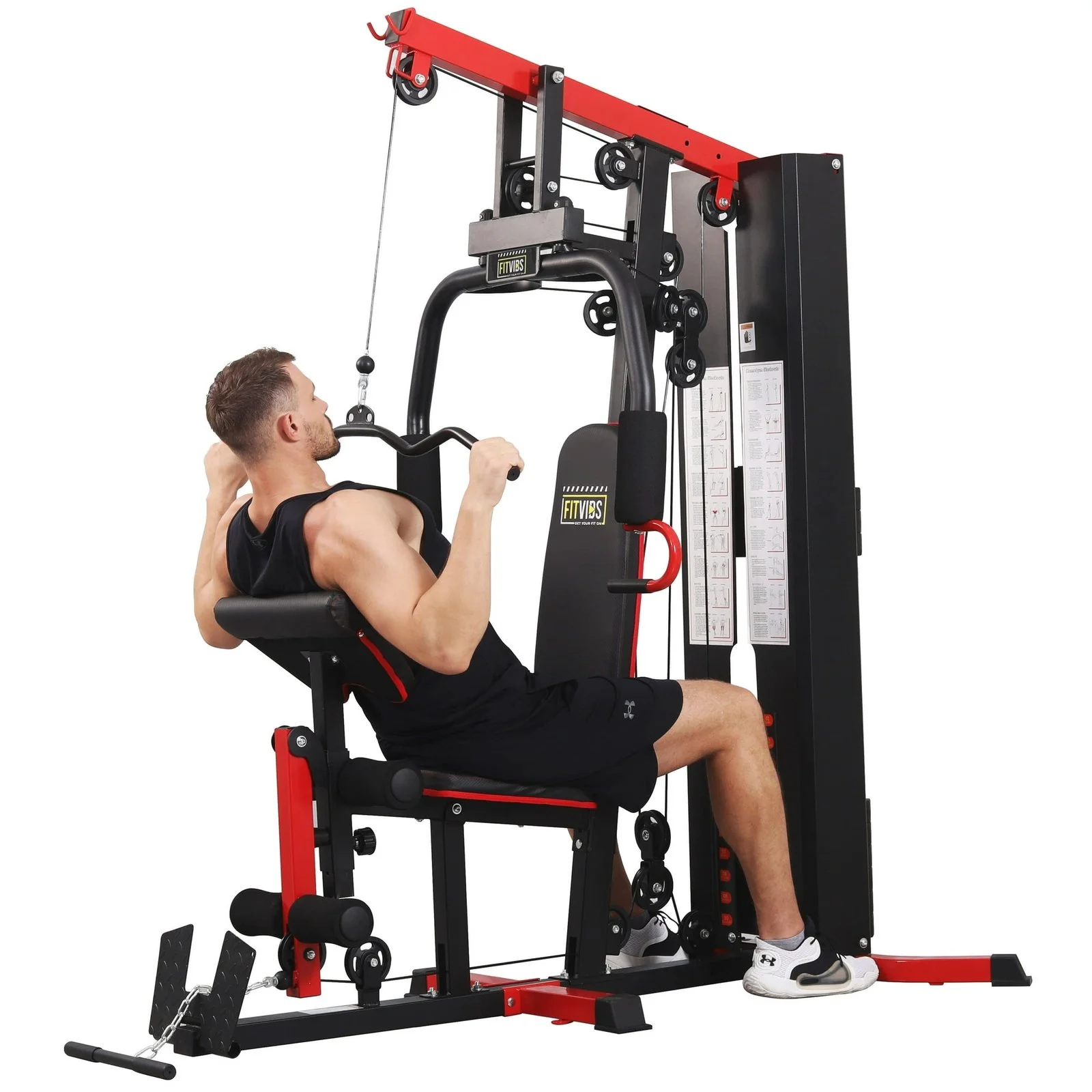 Fitvids LX750 Multifunctional Full Home Gym System Workout Station