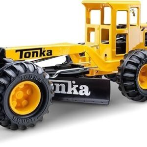 Tonka Steel Classics Road Grader - Made with Steel & Sturdy Plastic, Yellow Toy Construction Truck, Boys and Girls, Kids, Toddlers, Ages 3+
