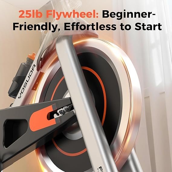 YOSUDA Exercise Bike, Brake Pad Stationary Bike for Home with Exclusive App, Magnetic Indoor Cycling Bike with 300 lb Weight Capacity, Low Noise, Tablet Holder and Fitness Courses for Weight Loss - Image 5