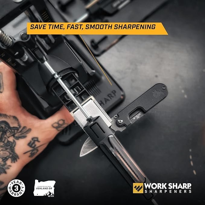 Work Sharp Precision Adjust Elite Knife Sharpener - Adjustable Knife Sharpening System - For Hunting, Serrated & Kitchen Knives - Image 3