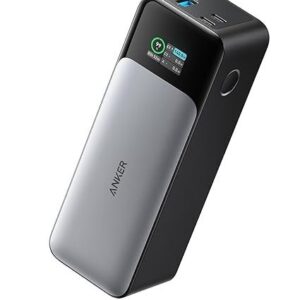 Anker 737 Power Bank, 140W Max 3-Port Laptop Portable Charger, 24,000mAh, Smart Display, Compatible with iPhone 16 / 15 / 14 Series, Vision Pro, Samsung, MacBook, and More