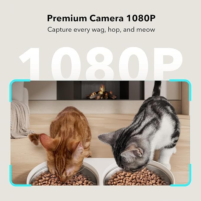PETLIBRO Automatic Cat Feeder with Camera for Two Cats, 1080P HD Video with Night Vision, 5G WiFi Pet Feeder with Phone APP Control, 2-Way Audio for Cat & Dog, Low Food & Motion & Sound Alerts - Image 4
