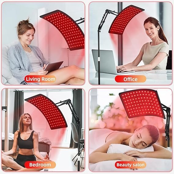 Red Light Therapy for Face and Body, Red Infrared Light Therapy Lamp with Stand Led 660nm Red Light-Therapy& 850nm Infrared Light Device for Body - Image 3