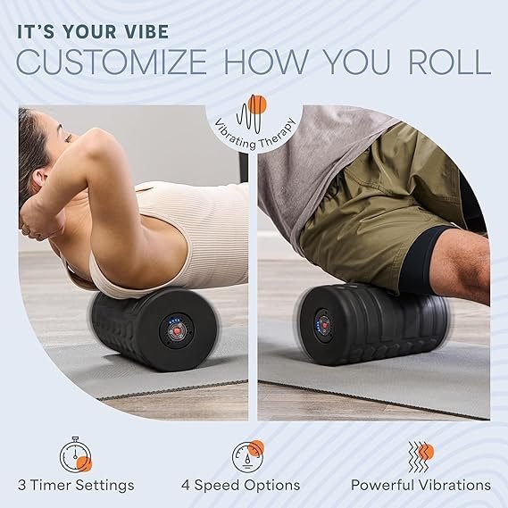 LifePro 4 Speed Vibrating Foam Roller for Physical Therapy & Exercise - High-Intensity Vibrating Roller for Muscle Recovery & Pliability Training - Back Roller for Deep & Gentle Trigger Point Therapy - Image 4