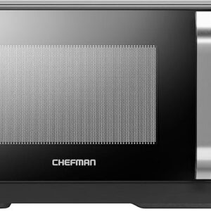 Chefman MicroCrisp Countertop Microwave Oven and Convection Oven, with Integrated Crisper, Guided Touchscreen Interface, 10 Power Levels, Mute Function, and Eco Mode, 1800W and 0.8 Cu. Ft. - Black