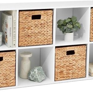 Best Choice Products 8-Cube Storage Organizer, 11in Shelf Opening, Bookcase, Display Shelf, Customizable w/ 3 Removable Back Panels – White