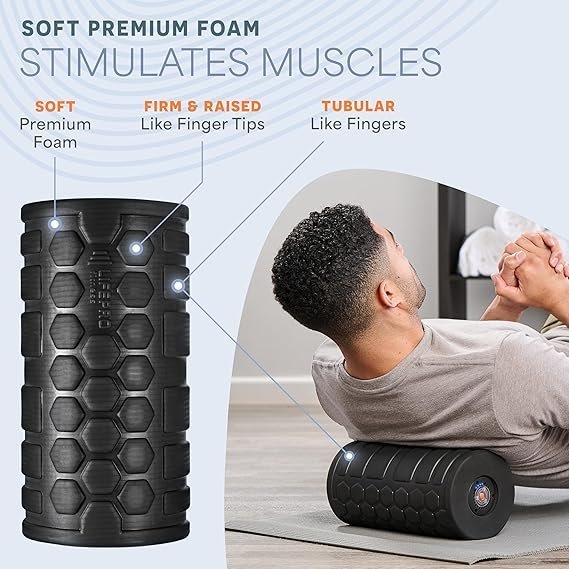 LifePro 4 Speed Vibrating Foam Roller for Physical Therapy & Exercise - High-Intensity Vibrating Roller for Muscle Recovery & Pliability Training - Back Roller for Deep & Gentle Trigger Point Therapy - Image 3