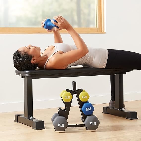 Amazon Basics Neoprene Dumbbell Hand Weights for Exercise and Muscle Toning - Image 2