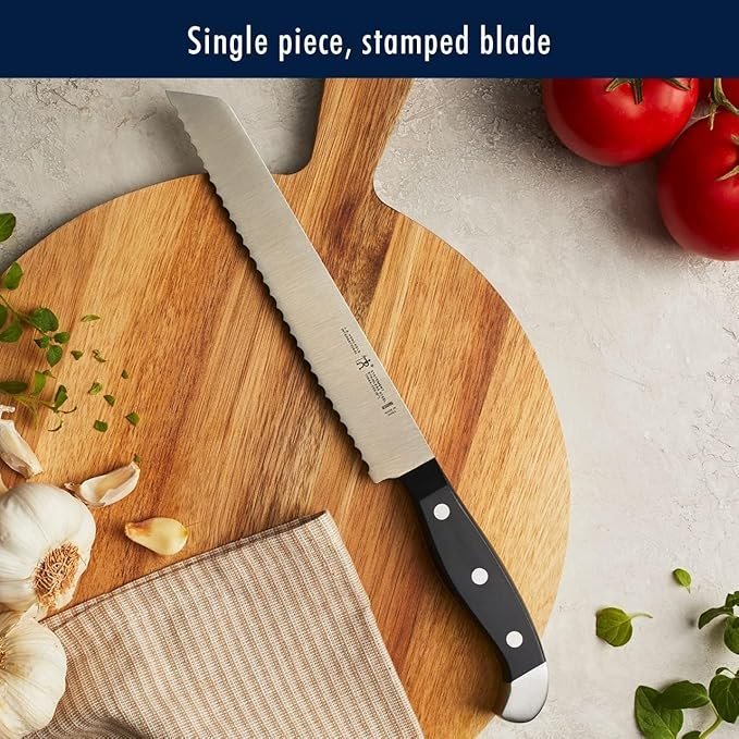 HENCKELS Statement Premium Quality 15-Piece Set with Block, Natural, Razor-Sharp, German Engineered Informed by 100+ Years of Mastery, Lightweight and Strong, Dishwasher Safe - Image 3