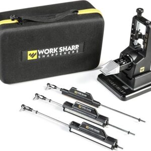 Work Sharp Precision Adjust Elite Knife Sharpener - Adjustable Knife Sharpening System - For Hunting, Serrated & Kitchen Knives