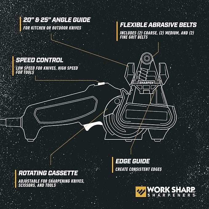 Work Sharp MK2 Professional Electric Knife and Tool Sharpener - Adjustable Tool and Knife Sharpening System - Image 4