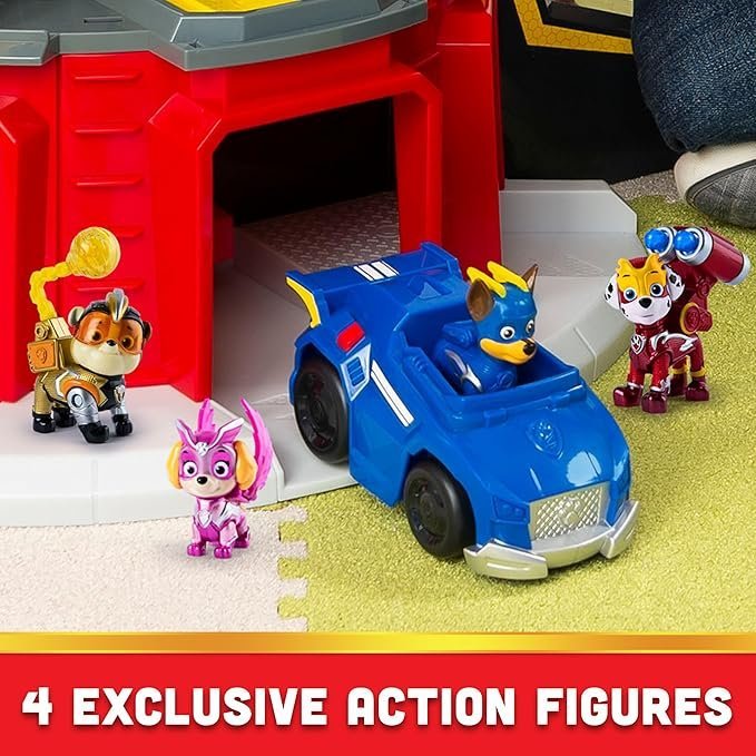 Paw Patrol, Mighty Lookout Tower with 4 Exclusive Bonus Action Figures, Toy Car, Lights and Sounds (Amazon Exclusive), Kids Toys for Ages 3 and up - Image 2