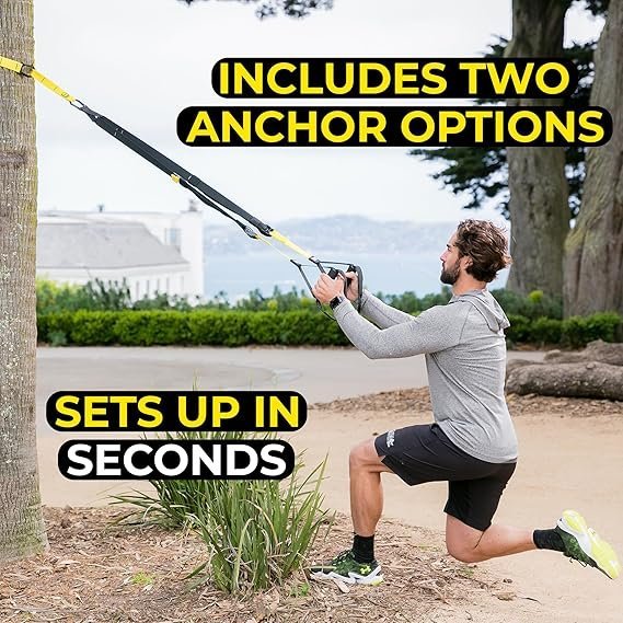 TRX All-In-One Home Gym System – Complete Suspension Training Kit for Strength Training, HIIT & Full-Body Workouts at Home or Outdoors, Includes Indoor & Outdoor Anchors - Image 3