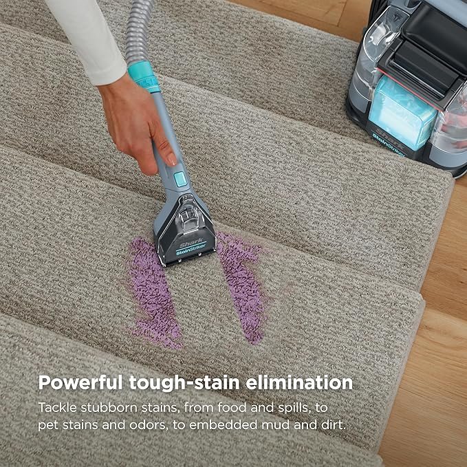 Shark StainStriker Portable Carpet Upholstery & Area Rug Cleaner, Stain & Odor Remover, Perfect for Car Interiors, Nordic Blue, PX202BRN - Image 4