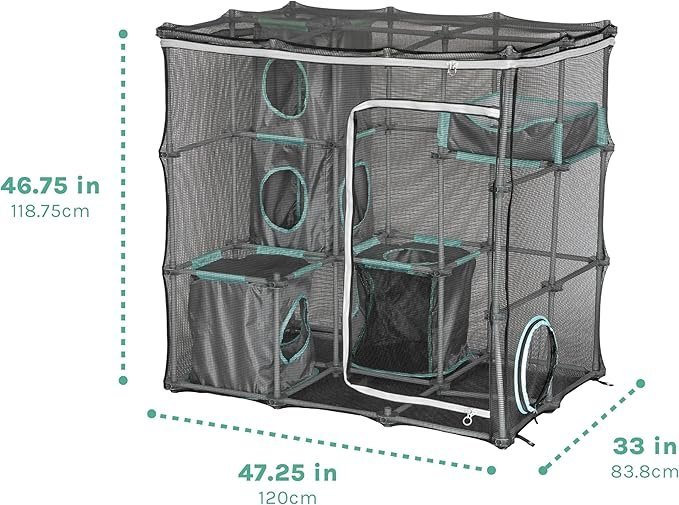 Kitty City Outdoor Catio Furniture and Play Kits for Cats, Outdoor Mega Kit - Image 3