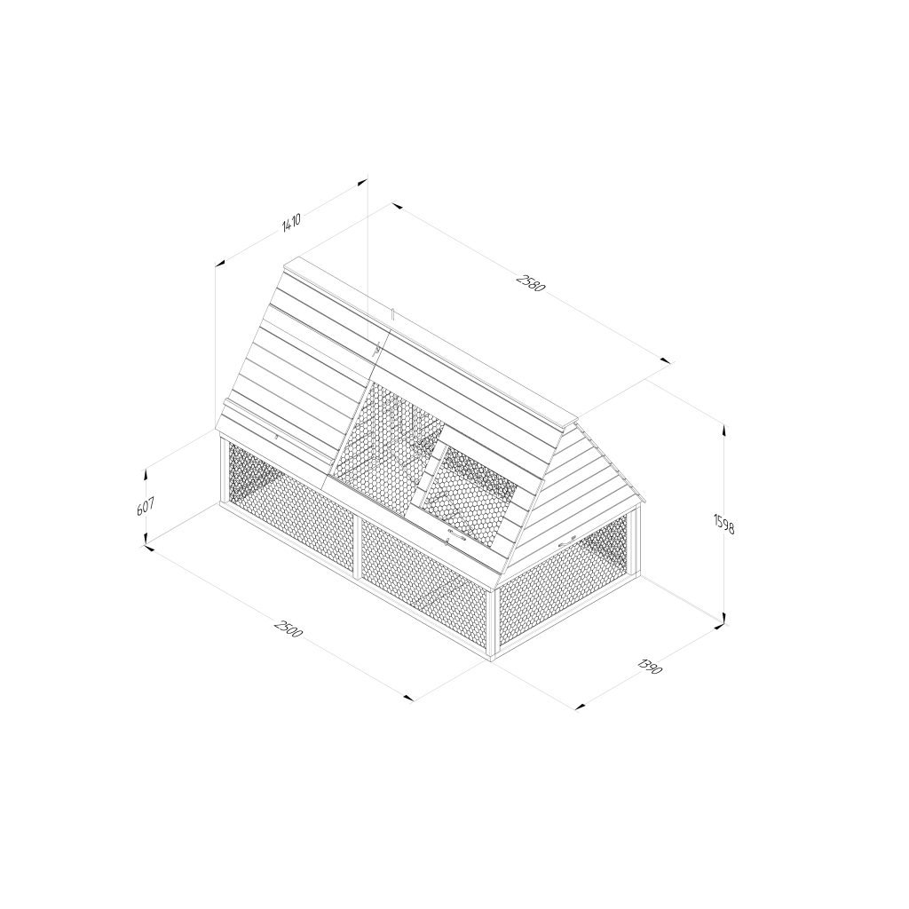 Large Raised Chicken Coop - Image 4