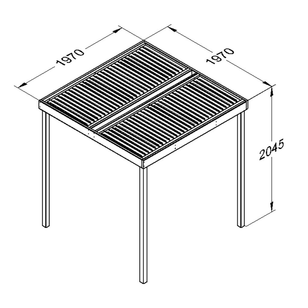 Modular Garden Pergola – No Side Panels - Image 2