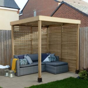 Modular Garden Pergola with 2 Side Panel Pack