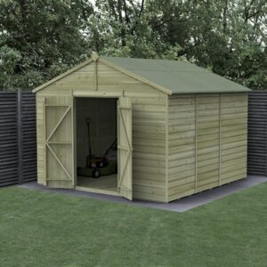 10 x 10 Beckwood Apex Shed with Double Doors (Windowless)