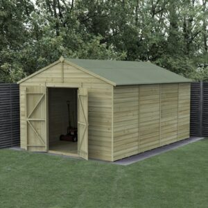15 x 10 Beckwood Apex Shed with Double Doors (Windowless)