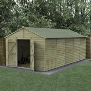 20 x 10 Beckwood Apex Shed with Double Doors (Windowless)