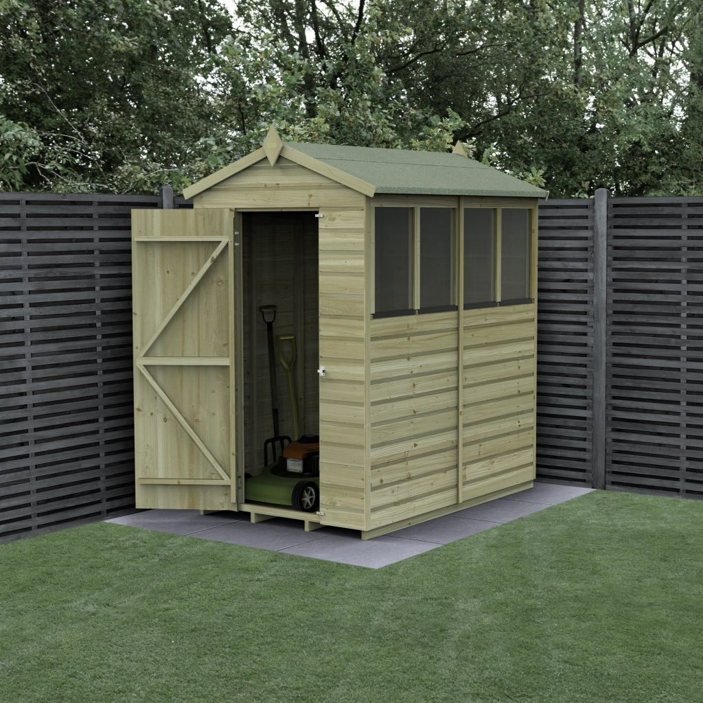 4 x 6 Beckwood Apex Shed with 4 Windows