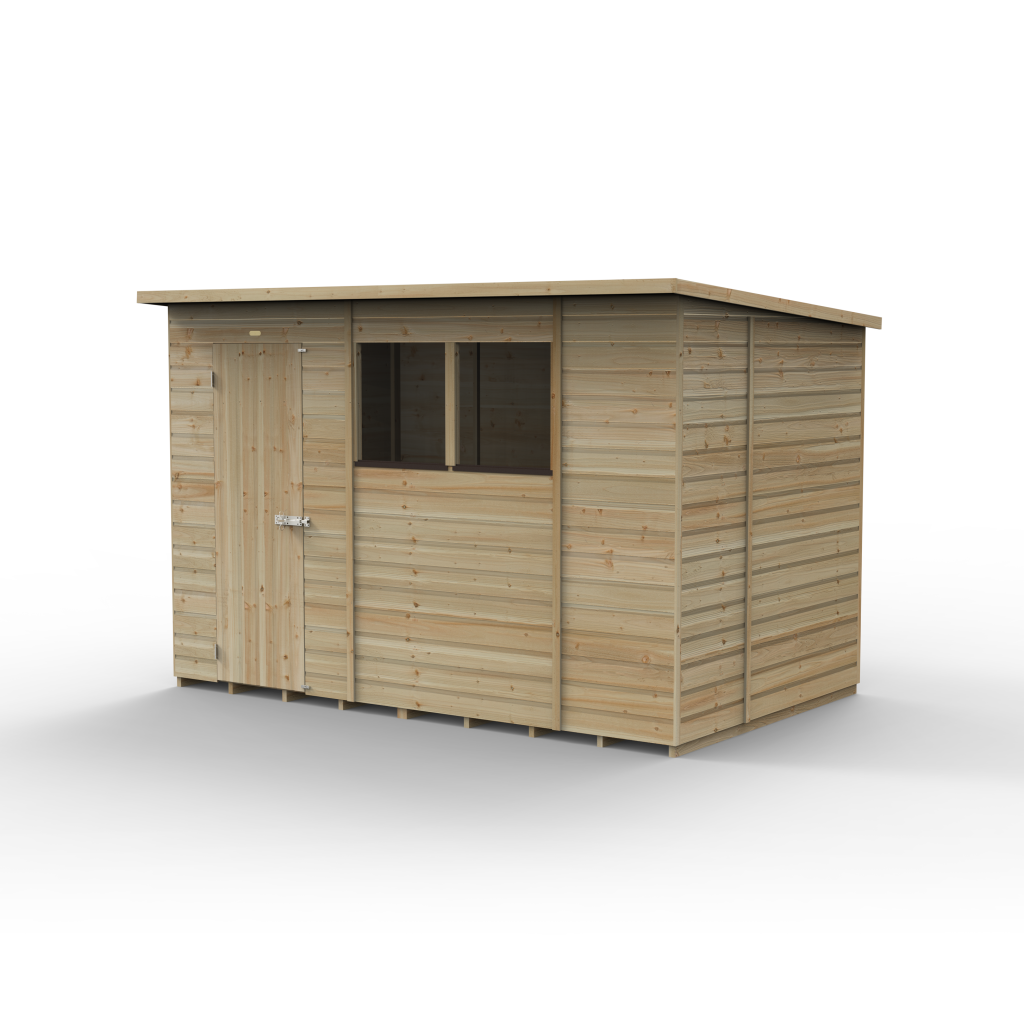 10 x 6 Beckwood Pent Shed with 2 Windows - Image 3