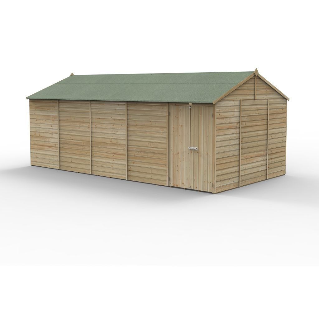 20 x 10 Beckwood Reverse Apex Shed with Double Doors (Windowless) - Image 2