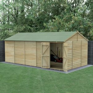 20 x 10 Beckwood Reverse Apex Shed with Double Doors (Windowless)