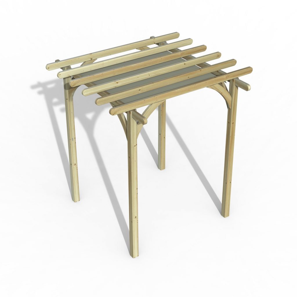 Ultima 2.4 x 2.4m Garden Pergola with Canopy - Image 2
