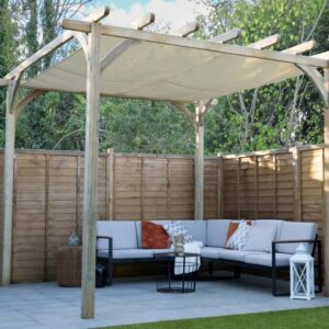 Ultima 3.6 x 3.6m Garden Pergola with Canopy
