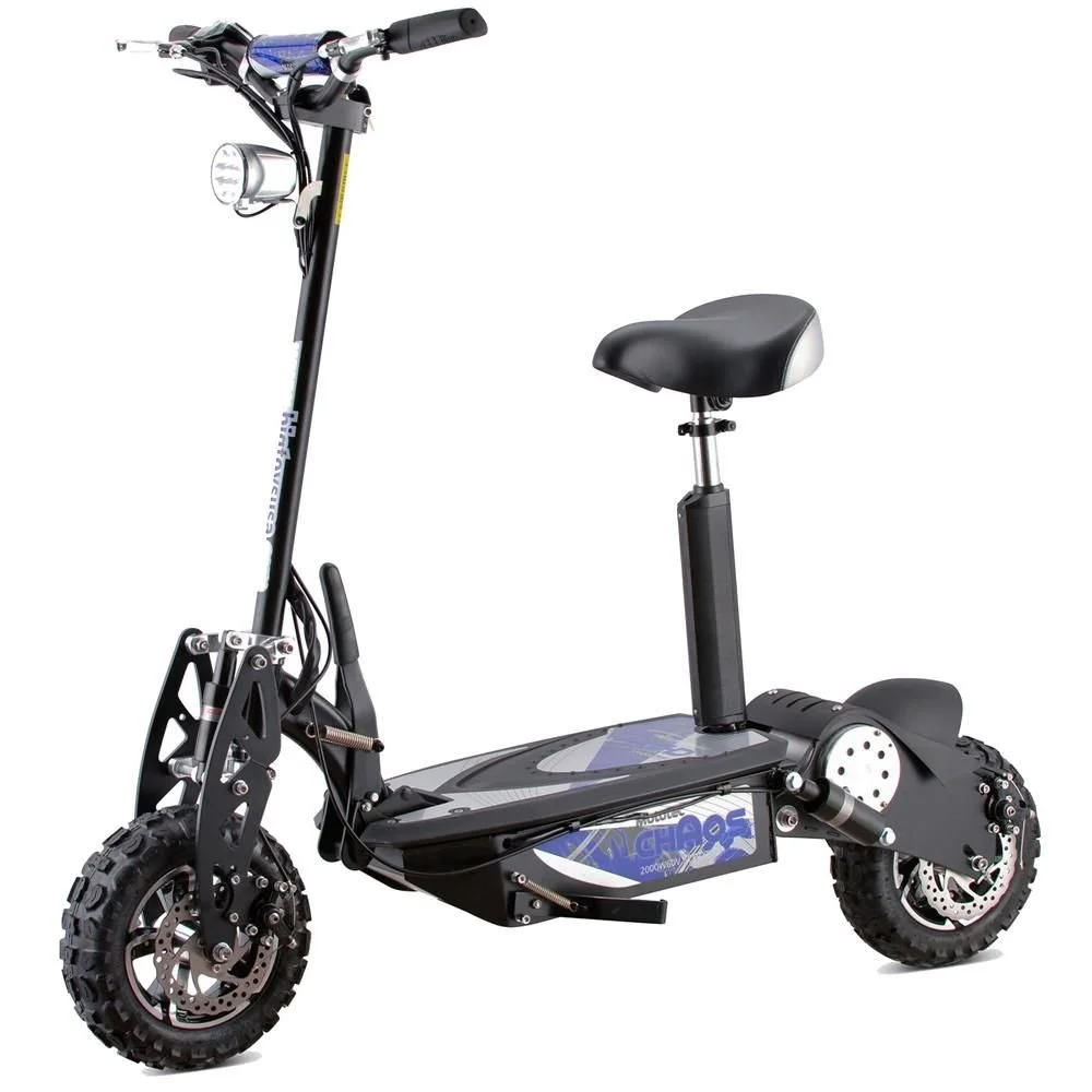 MotoTec Chaos 2000w 60v Lithium Electric Scooters Blacks - Image 5