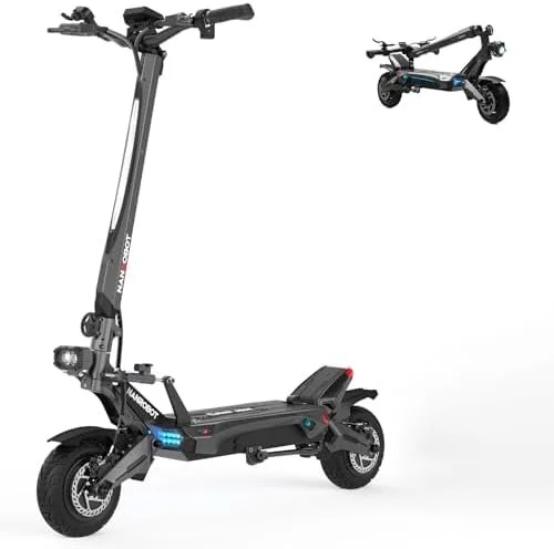 NANROBOT Electric Scooter Adults 50mph Dual Motor Electric Scooter with Suspension 80Miles Range Fast Sports Escooters Folding 10″ Off Road Tires 330LBS Max Loads Complies with UL2272 Certification - Image 6