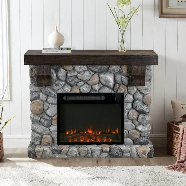Festivo 44 in. Freestanding Electrics Fireplaces - Image 7
