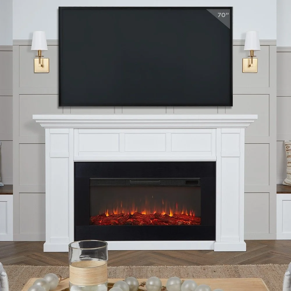 Real Flame Alcott 75″ Landscape Electrics Fireplaces - Image 7
