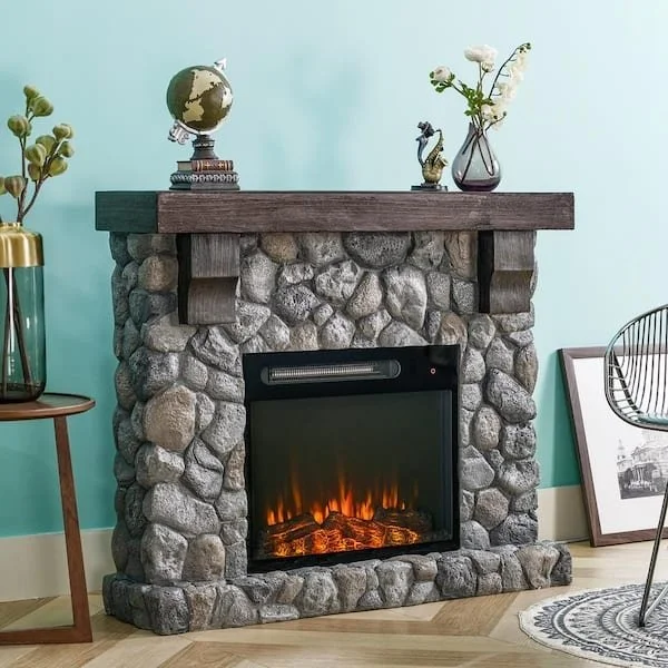 Festivo 44 in. Freestanding Electrics Fireplaces - Image 6