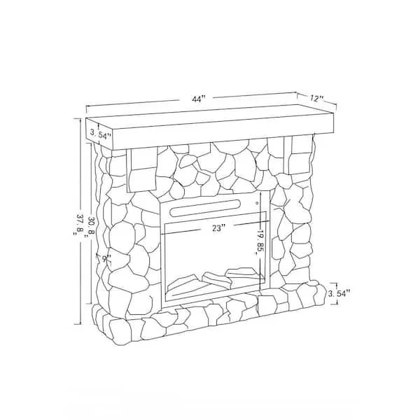 Festivo 44 in. Freestanding Electrics Fireplaces - Image 5