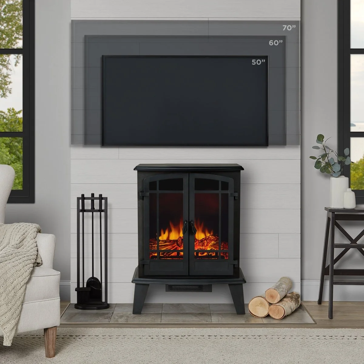 Real Flame Foster 25″ Electric Fireplaces. - Image 6