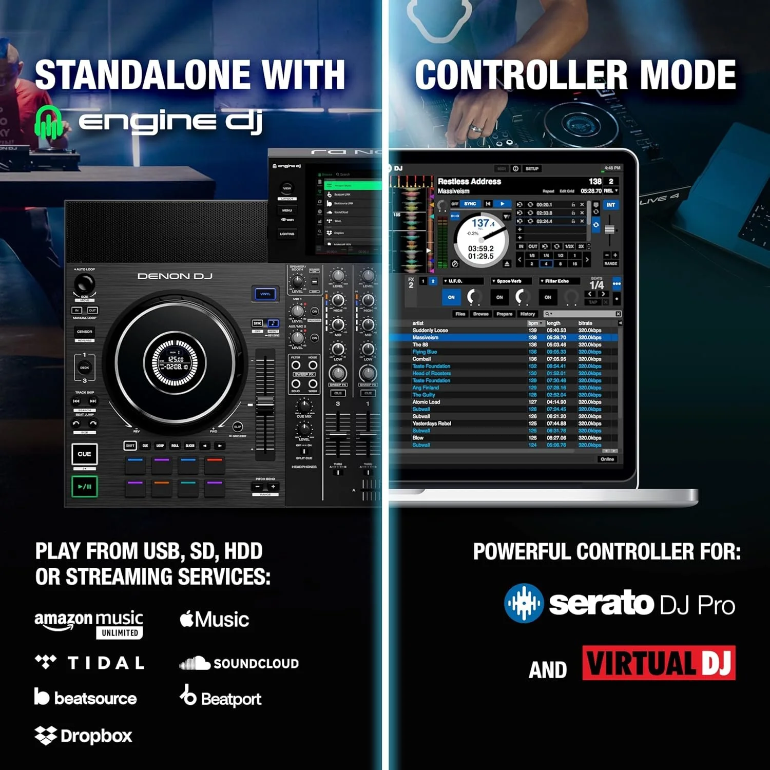 Denon DJ SC LIVE 4 4-Decks Standalones DJ - Image 9