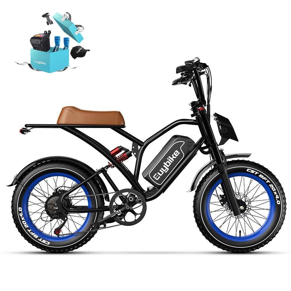 Euybike S4 Moped-Style Fat Tire Electrics Bikes - Image 5