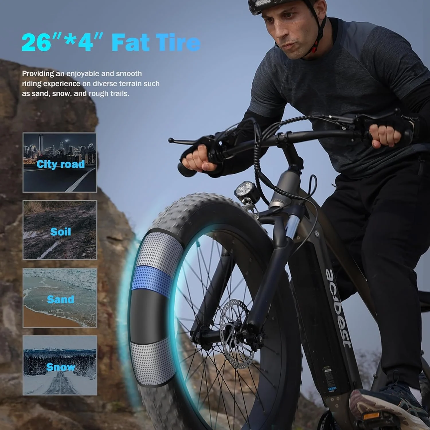 All-Terrain Mountain Ebike 1400W Power & 65mi Ranges. - Image 4