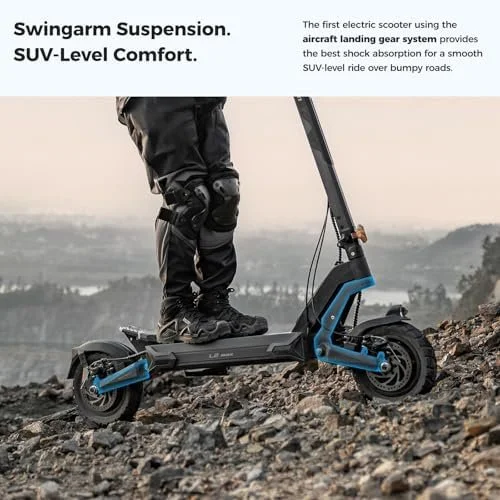 Ausom 2000W Dual Motor Folding Electric Scooter for Adults, Off Road Dual Motor E-Scooter with E-ABS and Duals Disc Brakes, 40Mph Top Speed, 56 Miles Max Ranges - Image 4