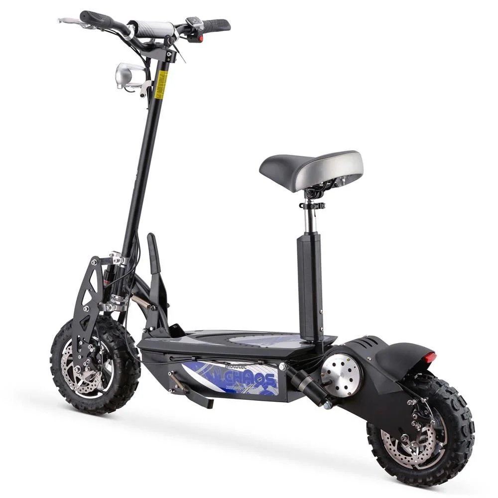 MotoTec Chaos 2000w 60v Lithium Electric Scooters Blacks - Image 2
