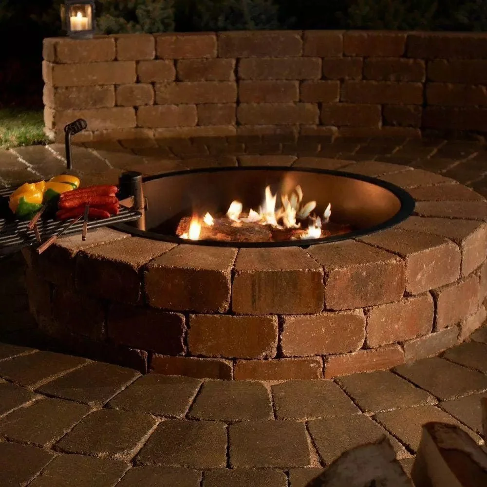 Necessories Wood Burning Fire Pit Kit 48″ w/ Cooking Grate, Concretes in Santa Fes - Image 2
