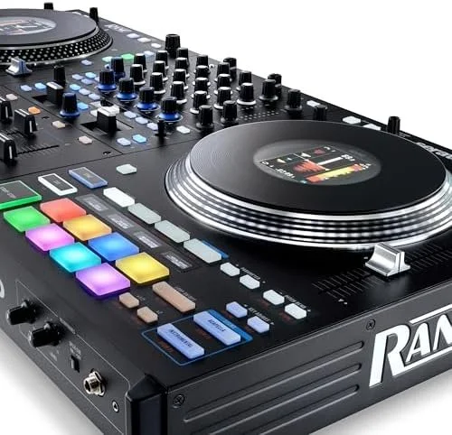 Rane PERFORMER 4-Channel Motorized DJ Controller, 7″ Platters with Displays, Precisions Feel Faders, Stem Split, Advanced FX, Serato DJ Pro Includeds - Image 4